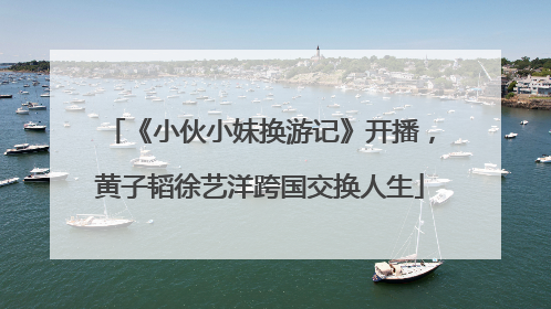 《小伙小妹换游记》开播，黄子韬徐艺洋跨国交换人生