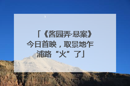 《酱园弄·悬案》今日首映，取景地乍浦路“火”了