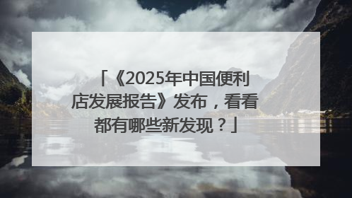 《2025年中国便利店发展报告》发布，看看都有哪些新发现？