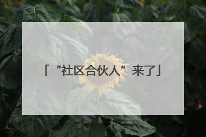 “社区合伙人”来了
