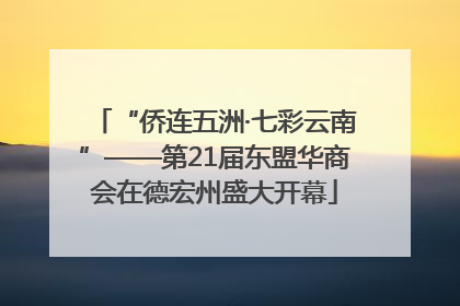 “侨连五洲·七彩云南”——第21届东盟华商会在德宏州盛大开幕