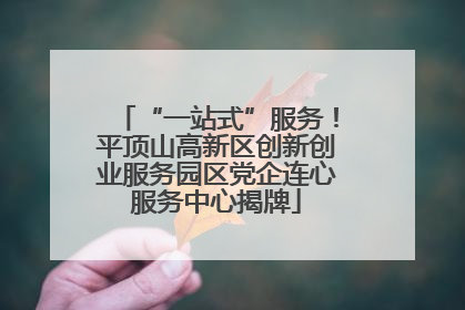 “一站式”服务！平顶山高新区创新创业服务园区党企连心服务中心揭牌