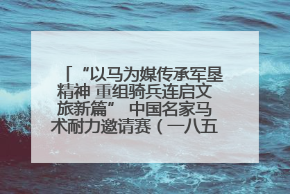 “以马为媒传承军垦精神 重组骑兵连启文旅新篇” 中国名家马术耐力邀请赛（一八五团站）暨重启骑兵连活动正式启动
