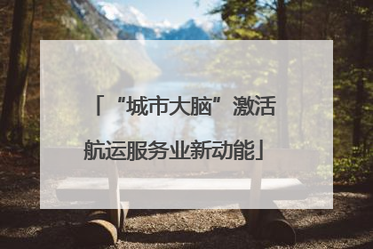 “城市大脑”激活航运服务业新动能