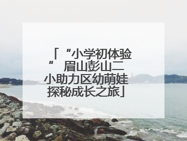 “小学初体验” 眉山彭山二小助力区幼萌娃探秘成长之旅