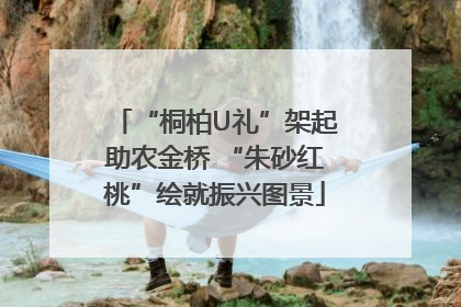 “桐柏U礼”架起助农金桥 “朱砂红桃”绘就振兴图景