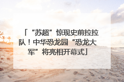 “苏超”惊现史前拉拉队！中华恐龙园“恐龙大军”将亮相开幕式