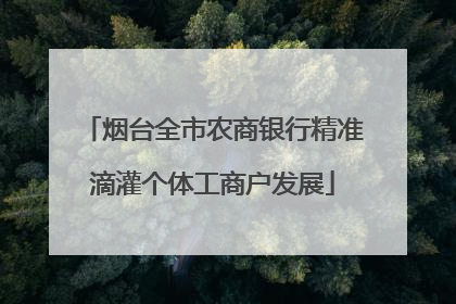 烟台全市农商银行精准滴灌个体工商户发展