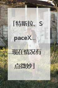 特斯拉、SpaceX……现在情况有点微妙