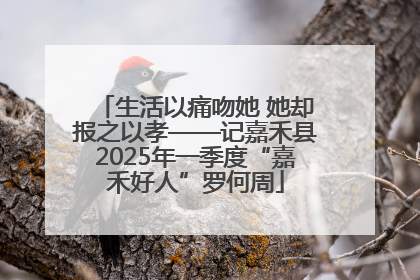 生活以痛吻她 她却报之以孝——记嘉禾县2025年一季度“嘉禾好人”罗何周