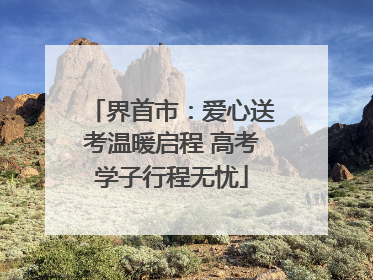 界首市：爱心送考温暖启程 高考学子行程无忧