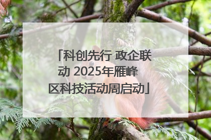 科创先行 政企联动 2025年雁峰区科技活动周启动