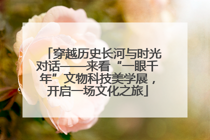 穿越历史长河与时光对话——来看“一眼千年”文物科技美学展，开启一场文化之旅