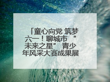 童心向党 筑梦六一！聊城市 “未来之星” 青少年风采大赛成果展示活动圆满成功
