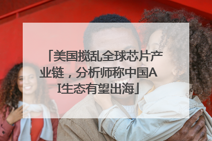 美国搅乱全球芯片产业链，分析师称中国AI生态有望出海