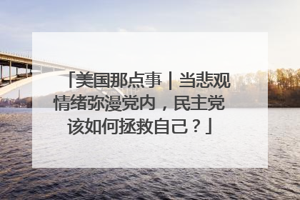 美国那点事｜当悲观情绪弥漫党内，民主党该如何拯救自己？