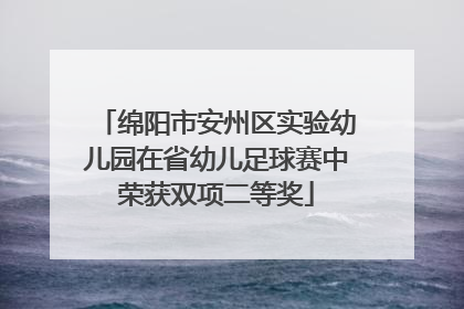 绵阳市安州区实验幼儿园在省幼儿足球赛中荣获双项二等奖