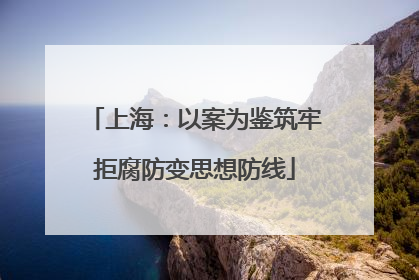 上海：以案为鉴筑牢拒腐防变思想防线
