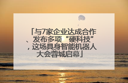 与7家企业达成合作、发布多项“硬科技”，这场具身智能机器人大会蓉城启幕