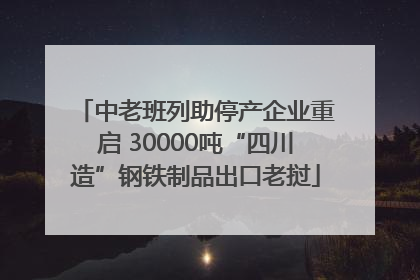 中老班列助停产企业重启 30000吨“四川造”钢铁制品出口老挝