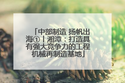 中部制造 扬帆出海①丨湘潭：打造具有强大竞争力的工程机械再制造基地