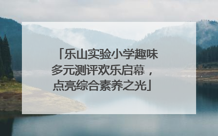 乐山实验小学趣味多元测评欢乐启幕，点亮综合素养之光
