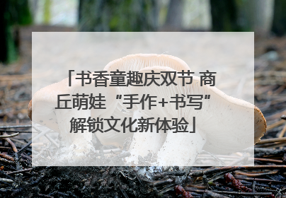 书香童趣庆双节 商丘萌娃“手作+书写”解锁文化新体验