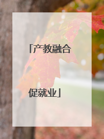产教融合促就业