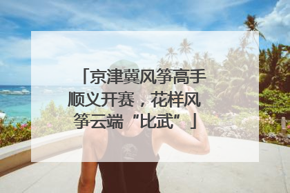 京津冀风筝高手顺义开赛，花样风筝云端“比武”
