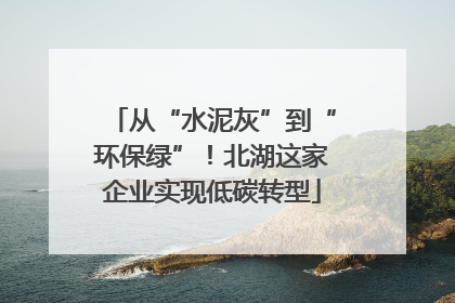 从“水泥灰”到“环保绿”！北湖这家企业实现低碳转型