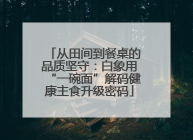 从田间到餐桌的品质坚守：白象用“一碗面”解码健康主食升级密码