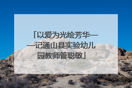 以爱为光绘芳华——记通山县实验幼儿园教师管聪敏