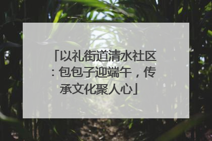 以礼街道清水社区：包包子迎端午，传承文化聚人心