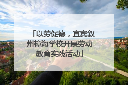 以劳促德，宜宾叙州樟海学校开展劳动教育实践活动