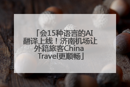 会15种语言的AI翻译上线！济南机场让外籍旅客China Travel更顺畅