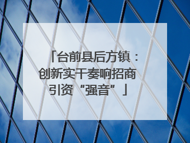 台前县后方镇：创新实干奏响招商引资“强音”