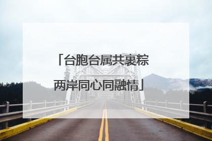 台胞台属共裹粽 两岸同心同融情