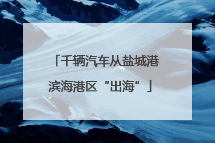 千辆汽车从盐城港滨海港区“出海”