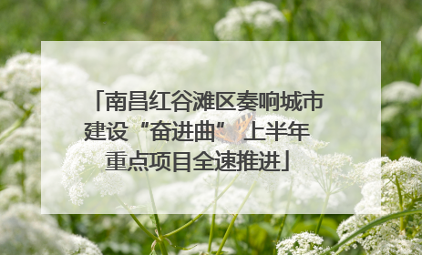 南昌红谷滩区奏响城市建设“奋进曲” 上半年重点项目全速推进