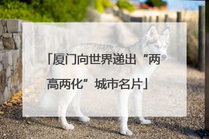 厦门向世界递出“两高两化”城市名片