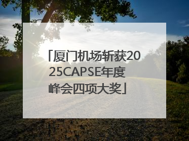厦门机场斩获2025CAPSE年度峰会四项大奖