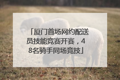 厦门首场网约配送员技能竞赛开赛，48名骑手同场竞技