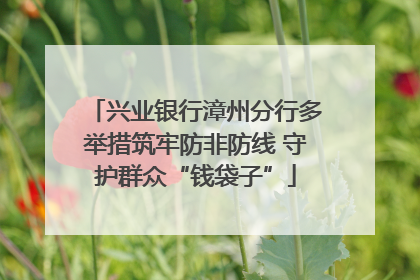 兴业银行漳州分行多举措筑牢防非防线 守护群众“钱袋子”