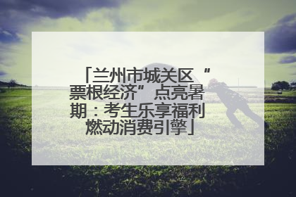 兰州市城关区“票根经济”点亮暑期：考生乐享福利 燃动消费引擎