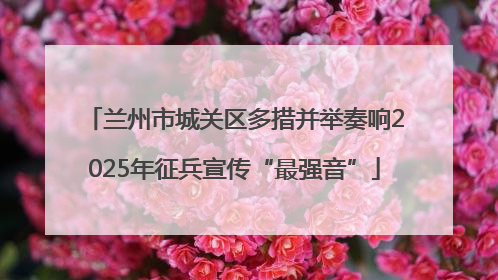 兰州市城关区多措并举奏响2025年征兵宣传“最强音”