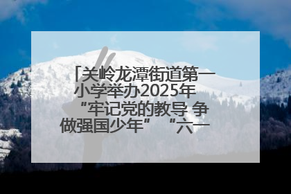 关岭龙潭街道第一小学举办2025年“牢记党的教导 争做强国少年”“六一”文艺汇演活动