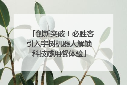 创新突破！必胜客引入宇树机器人解锁科技感用餐体验
