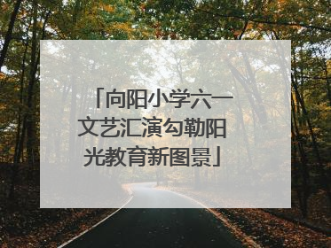向阳小学六一文艺汇演勾勒阳光教育新图景
