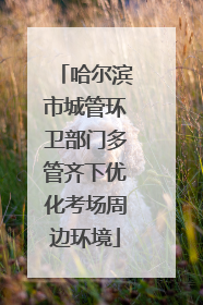 哈尔滨市城管环卫部门多管齐下优化考场周边环境