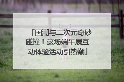 国潮与二次元奇妙碰撞！这场端午展互动体验活动引热潮
